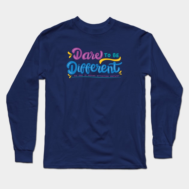 I Dare Ya! Long Sleeve T-Shirt by FunUsualSuspects